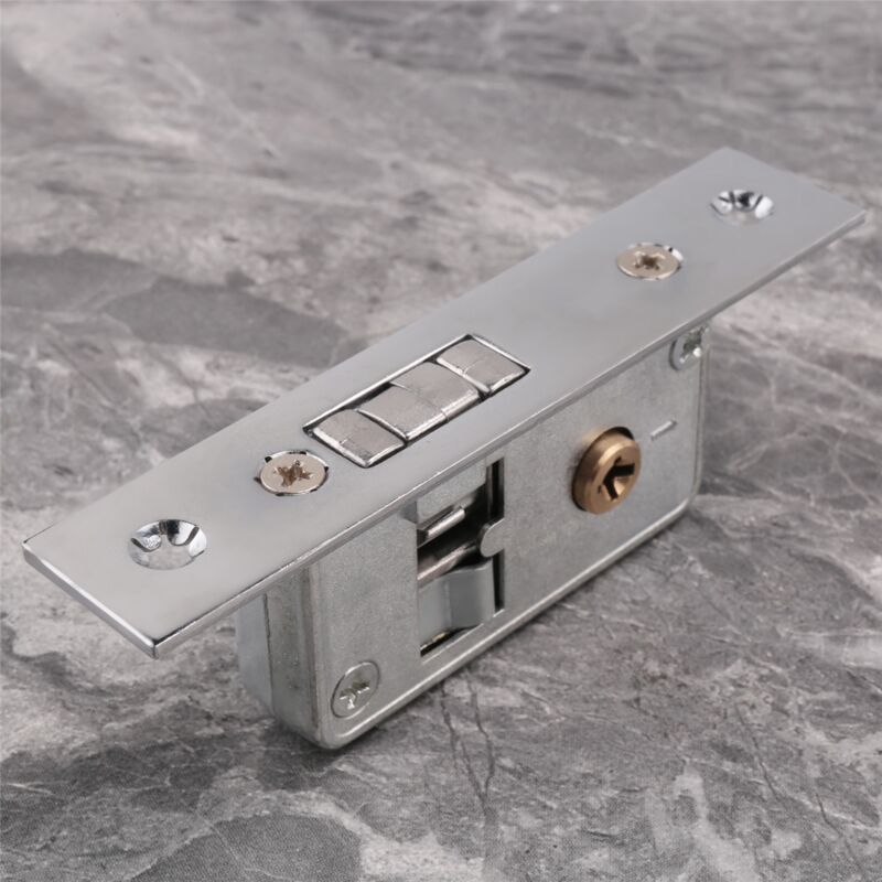 Tlily - Unsichtbares / TüR Schloss, Haken Aluminium Schloss KöRper, Rahmen Glas TüR, Robust, Langlebig, BeschläGe