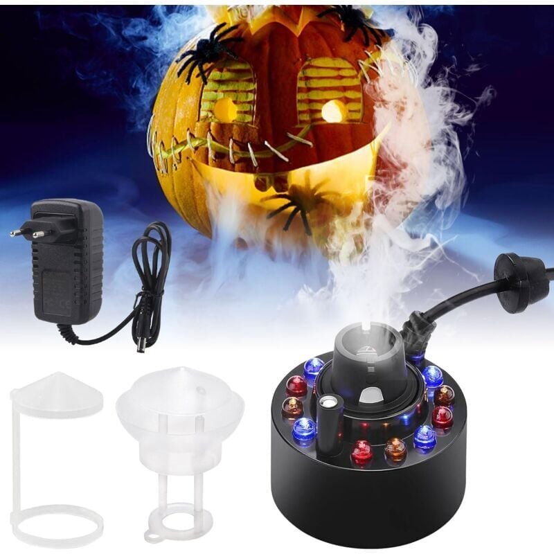 Ensemble d'atomiseur à ultrasons Halloween, atomiseur à ultrasons, décoration d'Halloween, machine à fumée d'Halloween, mini machine à fumée à