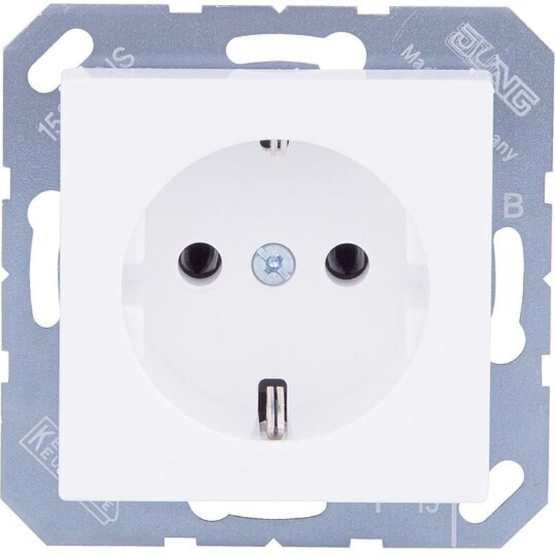 Unterputz-Steckdose Jung A1520WW Steckdose Alpinweiß