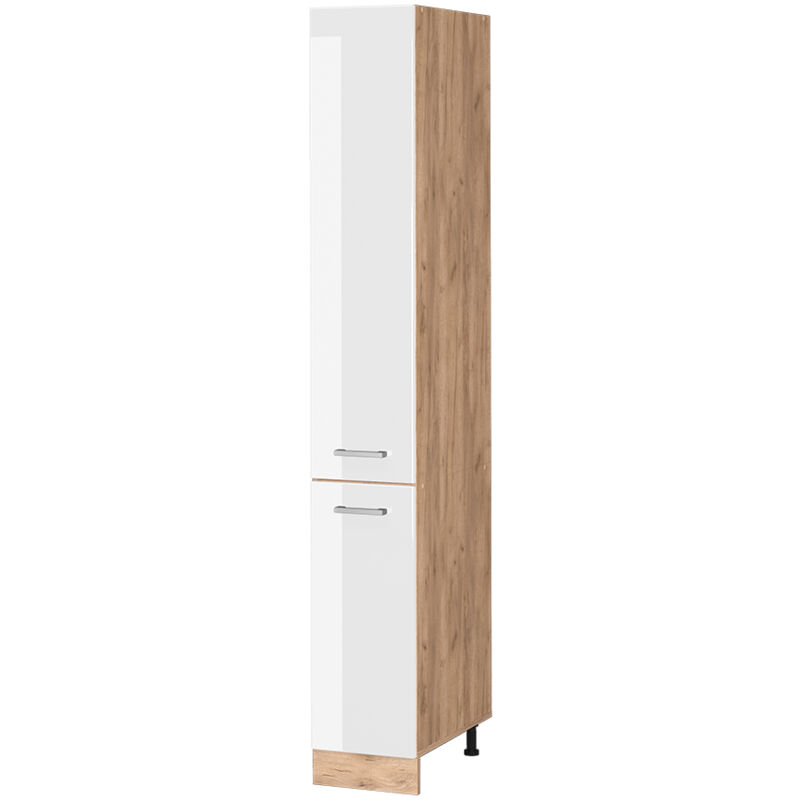 Apothekerschrank R-Line, Weiß Hochglanz, 30 cm, Vicco