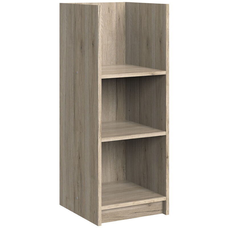 Unterschrank Regal für Wickelkommode JOHANNESBURG-43 in Eiche Nb., b/h/t: ca. 35/91/38 cm