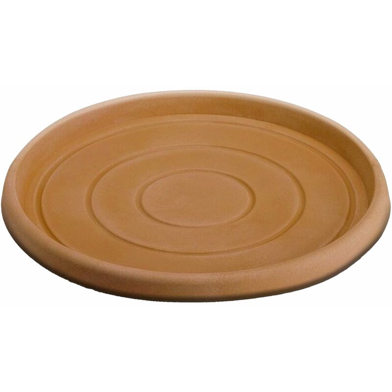 Monacis - Untersetzer für runder Topf aus Harz, mit Dekoration, für Blumen und Pflanzen 'Made in Italy -ø 36.5 für Topf ø 60 cm / Elfenbein