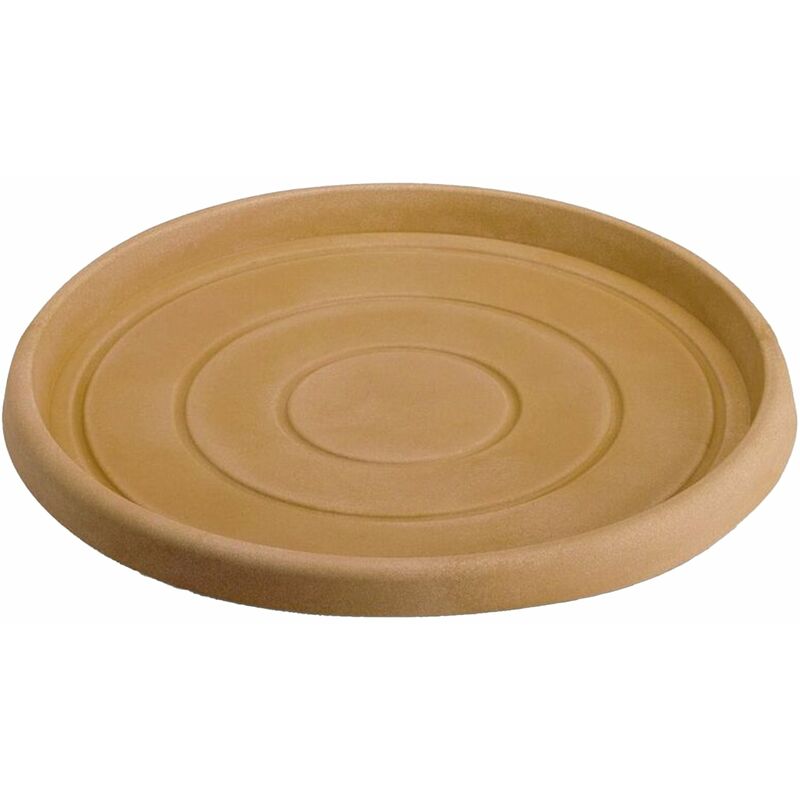 Monacis - Untersetzer für runder Topf aus Harz, mit Dekoration, für Blumen und Pflanzen 'Made in Italy -ø 27 für Topf ø 40 cm / Impruneta Farbe