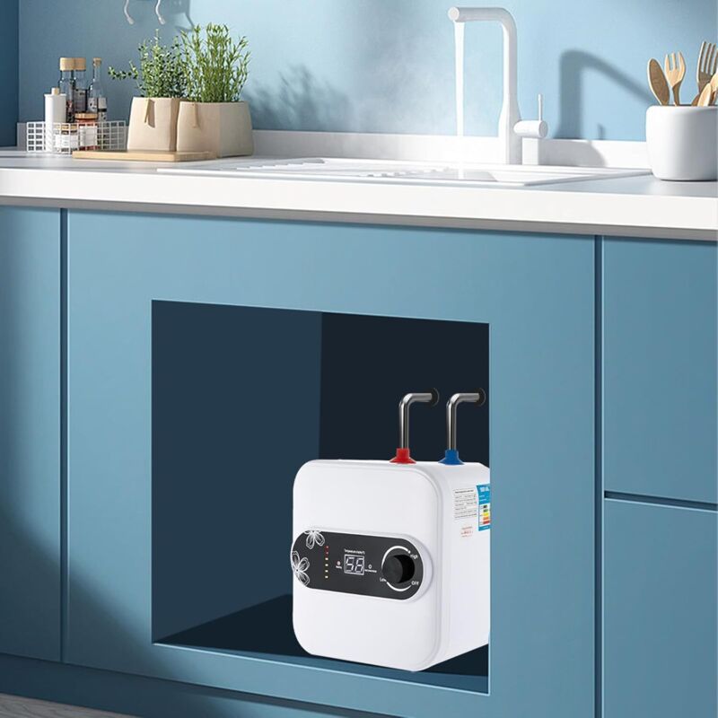 Untertischboiler 8 Liter Druckfest Kleinspeicher, Wärmeschutzzustand, Küche Warmwasserspeicher Untertisch Boiler Druckfest Wasserboiler 1,5KW 149 ℉