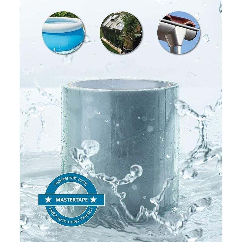 Tumalagia - gabrielle Unterwasserband, Dichtungsband, Reparaturband für Schwimmbad, Zelt, Plane, Dachrinne, Schlauchboot, Acrylkleber (10 cm x 150