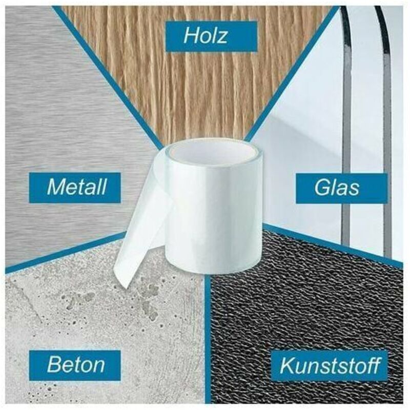 Unterwasserklebeband, Dichtungsband, Reparaturband für Schwimmbecken, Zelt, Plane, Dachrinne, Schlauchboot, Acrylkleber (10cm x 150cm, weiß)