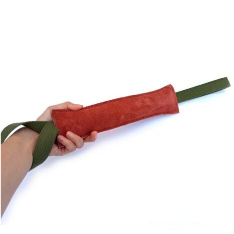 Unzerstörbarer 20 cm Beißwurst für Hunde mit 2 Griffen, Hundespielzeug aus Feuerwehrschlauch, extra robuster Beißwurst.