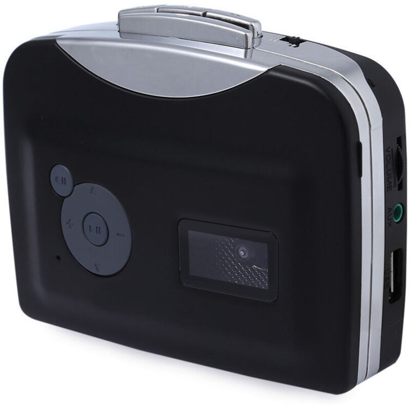 USB-Bandsignalkonverter, Kassette zu MP3-Kassettenspieler, Walkman-Stereo, direkt auf USB-Stick, Schwarz, von DEBUNS