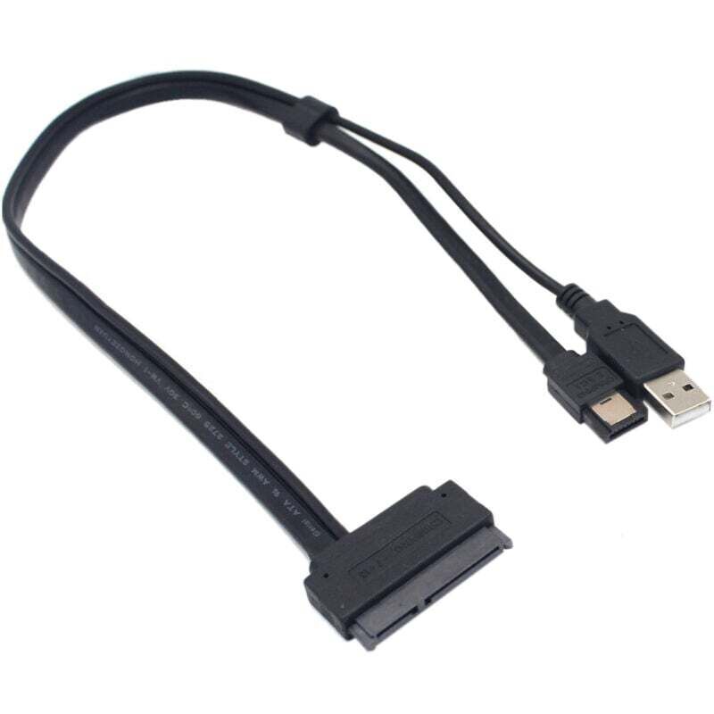 USB-betriebener SATA-22-Pin-auf-eSATA-2,5-Zoll-Adapter für SSD-Festplatten, optimiert für UASP III-Unterstützung, EC-SSHD