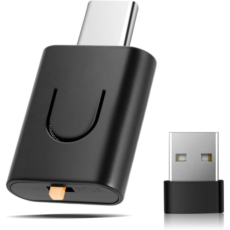 USB-C-Audioadapter mit aptX 5.4 Bluetooth für PS5/PS5 Pro/Switch/PC/Laptop, kabelloser Plug-&-Play-Dongle mit Freisprechfunktion