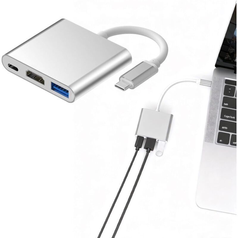 USB-C-auf-HDMI-Adapter, Adapter für Mac HDMI, USB-C-HDMI-Adapter, Multiport-USB-C-Adapter mit 4K-HDMI-Ausgang für MacBook Pro, Google Chromebook, HP