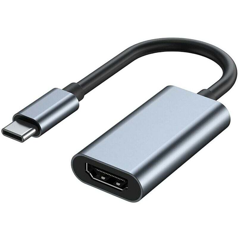 KZQ - USB-C-zu-HDMI-Adapter für Monitor, 4K-HDMI-zu-USB-C-Laptop-Dockingstation für MacBook Pro, USB-Typ-C-zu-HDMI-Kabel für iPad Air,