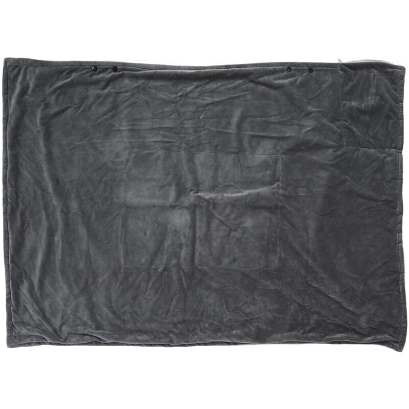 USB-Heizdecke, 3 Heizstufen, weiches Plüsch-Elektro-Tuch für den Innen- und Außenbereich, 5V, grau.