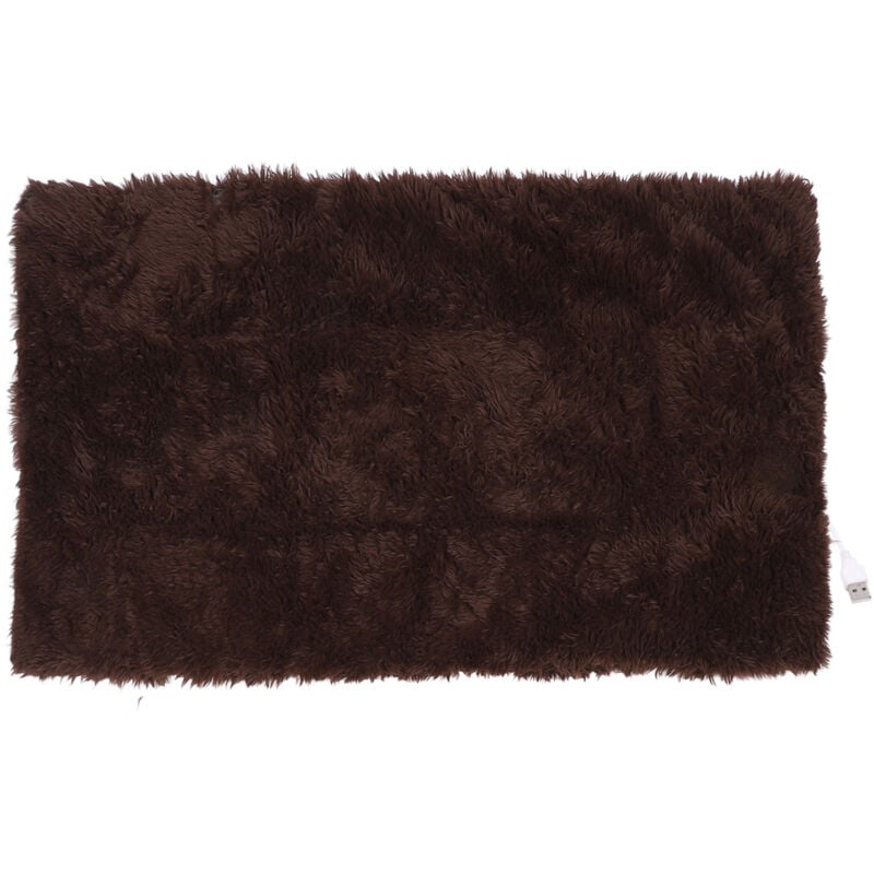 USB-Heizdecke, Carbonfaser-Schal, intelligente Temperaturregelung, beheizbare Decke für Büro und Zuhause, braun.