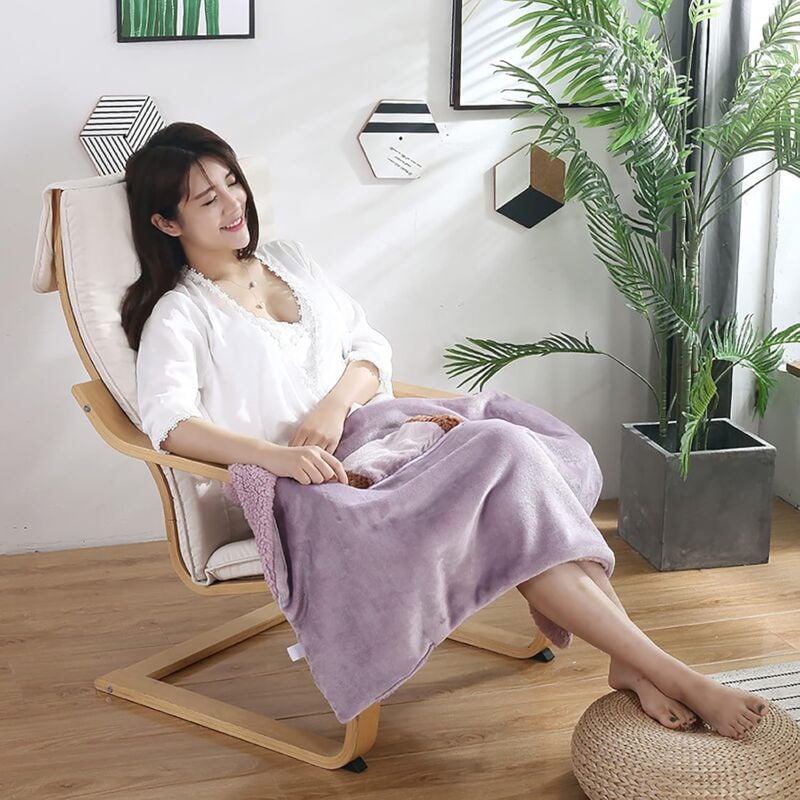 Tonchean - USB-Heizdecke für den Winter, kleine elektrische Flanelldecke, Heizdecke, Thermo-Kniedecke, Gürteldecke für Zuhause, Büro, Sofa, Stuhl,