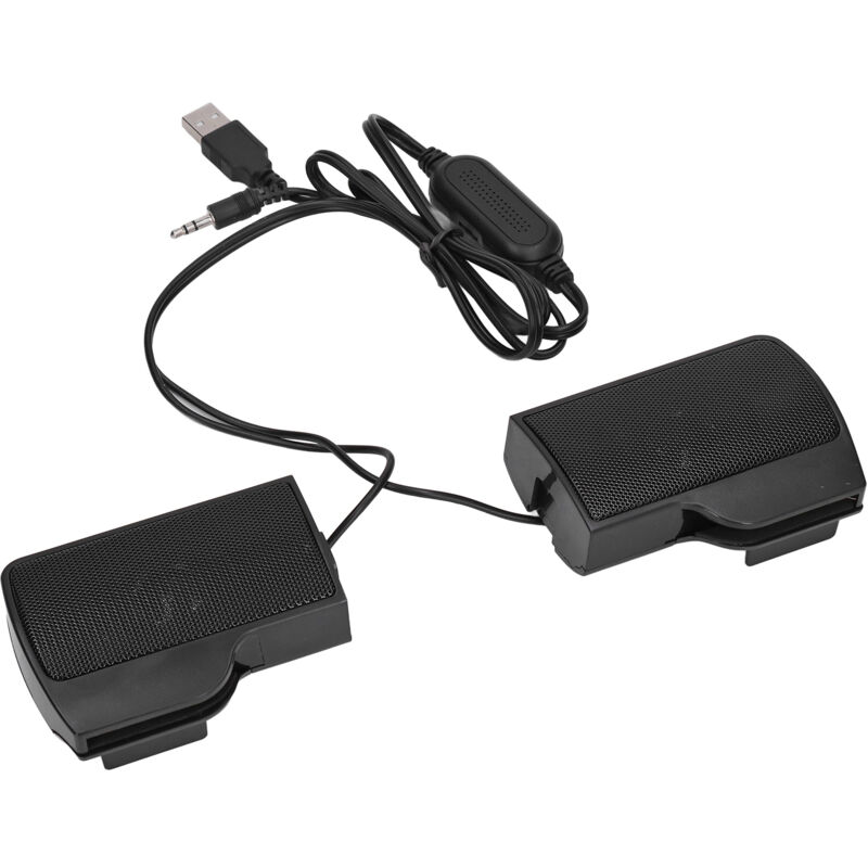 USB-PC-Lautsprecher mit Bildschirmklemme – Stereo-Soundbar für Monitor, Laptop, Tablet und Fernseher