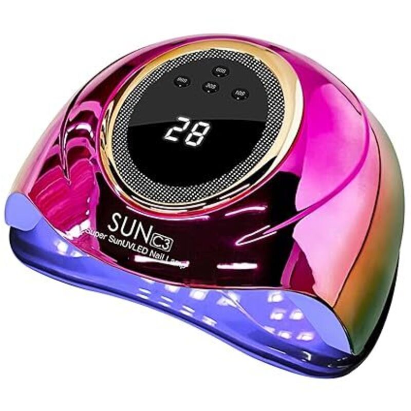 UV-Licht für Nägel Lampe mit 63 Lampe Perlen 4-Timer Einstellung Auto Sensor, professionelle Nagellicht UV-Nagellampe für Gel Nägel UV-Licht für