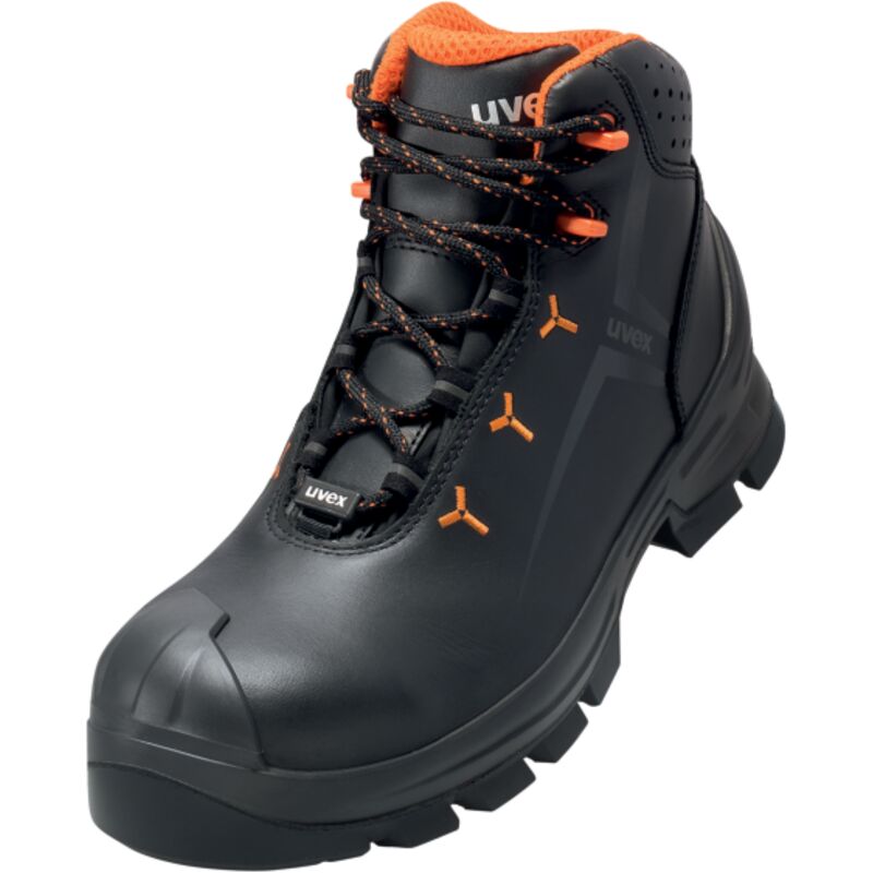 Uvex 2 VIBRAM Arbeitsschuhe - Sicherheitsstiefel S3 HI HRO SRC ESD - Orange-Schwarz: 37