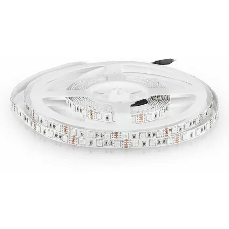Streifen led SMD5050 11W/m Spule 5m 60 LED/m 12V Blau IP20 10mm - V-tac