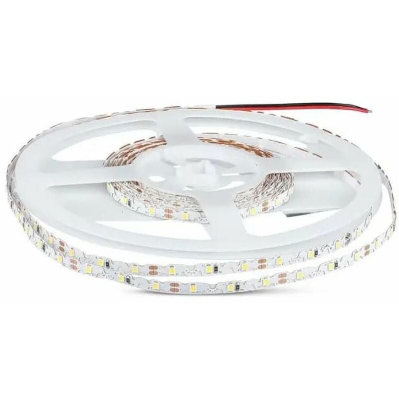 V-TAC Strip LED SMD2835 5W/m 5m 60 LED/m 12V Warmweiß IP20 8mm Zickzack