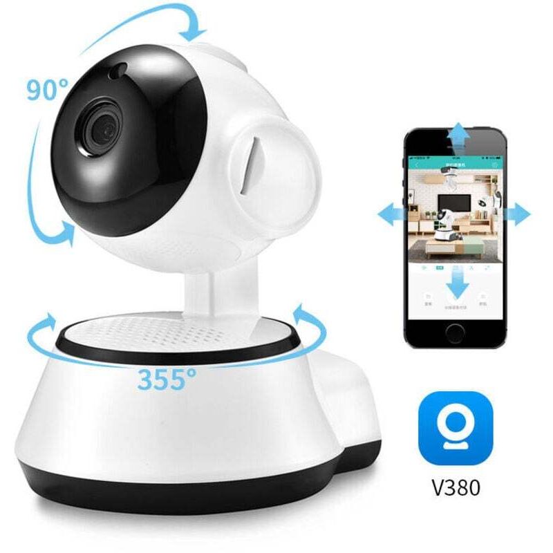SNQ - V380 Pro WiFi ip Panorama-Überwachungskamera, Drahtloses Heimsicherheitsgerät, Audioaufzeichnung, Indoor-Video-Babyphone,