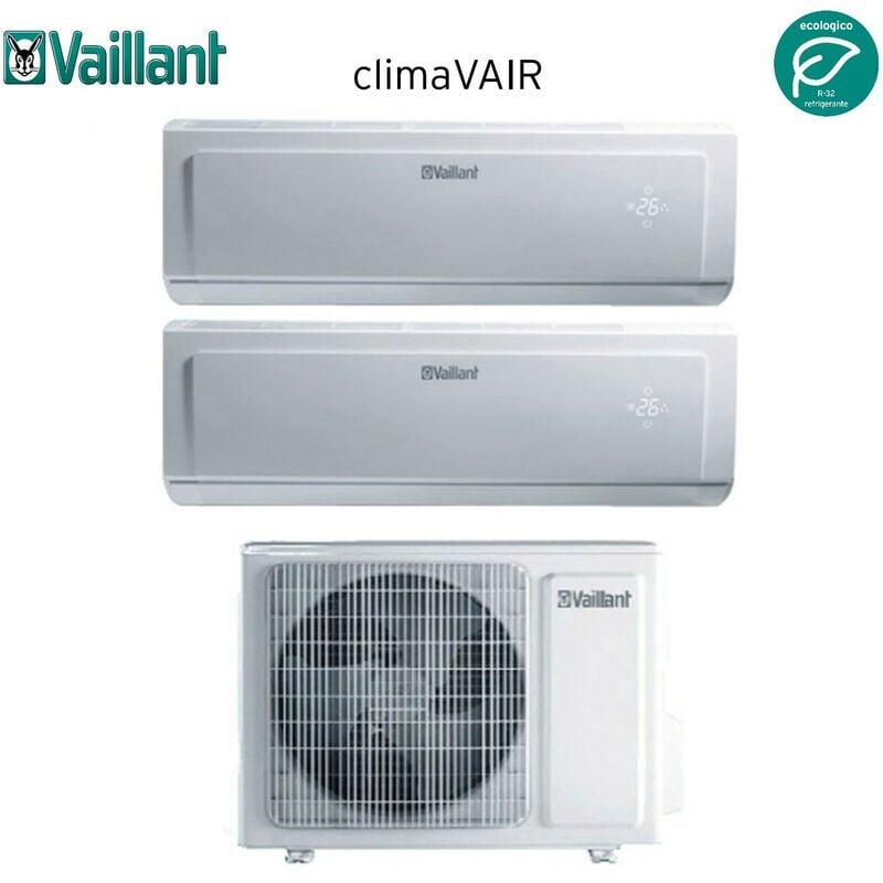 Dual Split Inverter-Klimagerät Serie climavair plus vai 8 9+9 mit VAF8-040W2NO R-32 9000+9000 - Vaillant