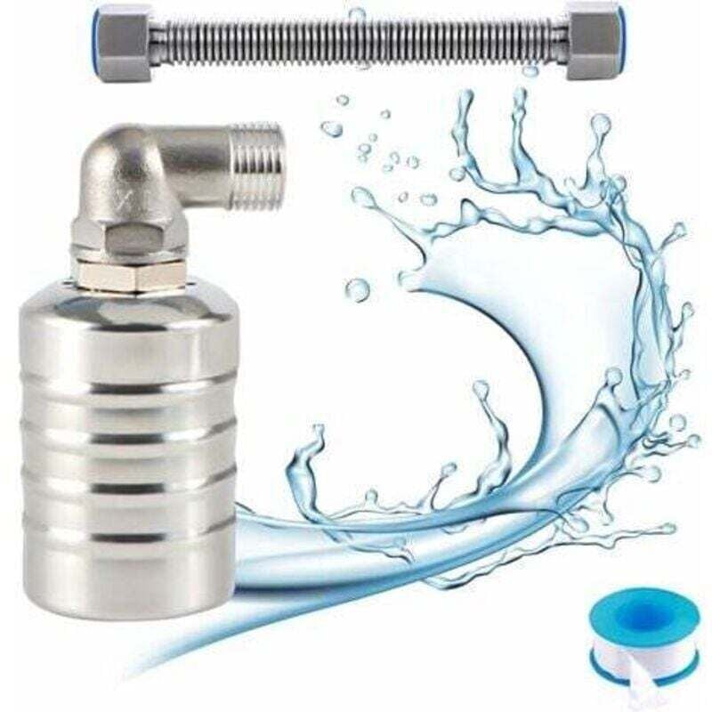 Valvola a galleggiante completamente automatica in acciaio inossidabile 304, regolatore automatico del livello dell'acqua per serbatoio dell'acqua,