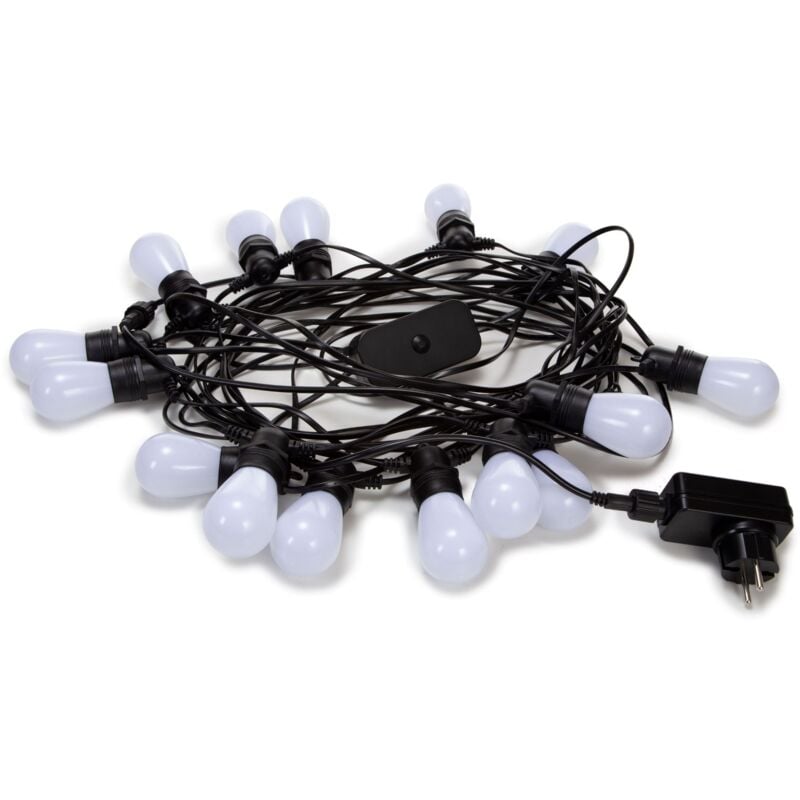 Velleman - Vellight Lichterkette außen, led Lichterkette smart Outdoor, Lichterkette aussen smart home, Glühbirnen warmweiß/kaltweiß, Lichterkette