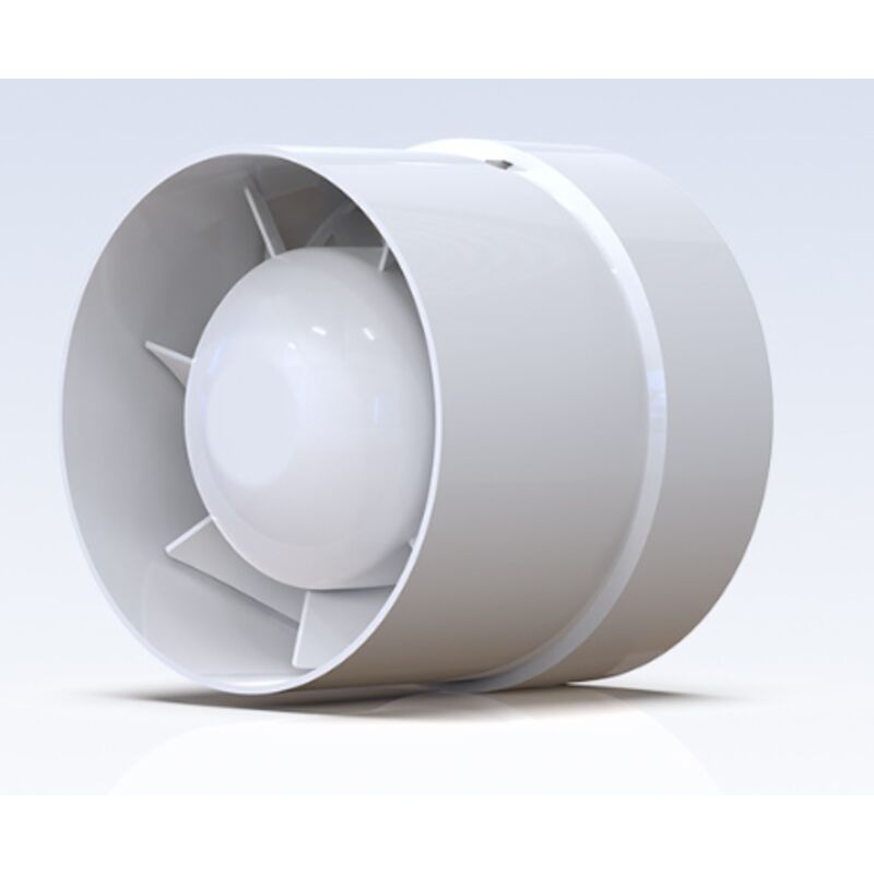 Coocheer - Ventilatoren Sparsamer Absauger 125 mm, 12 W/130 m3, Linearabsauger mit Axialantrieb: Bad, Küche, Keller.