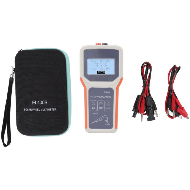 YB - Eosnow Verbessertes LCD-Solarpanel-Multimeter, multifunktionaler LCD-Solar-PV-Panel-MPPT-Tester mit Hintergrundbeleuchtung für Photovoltaik-Panel