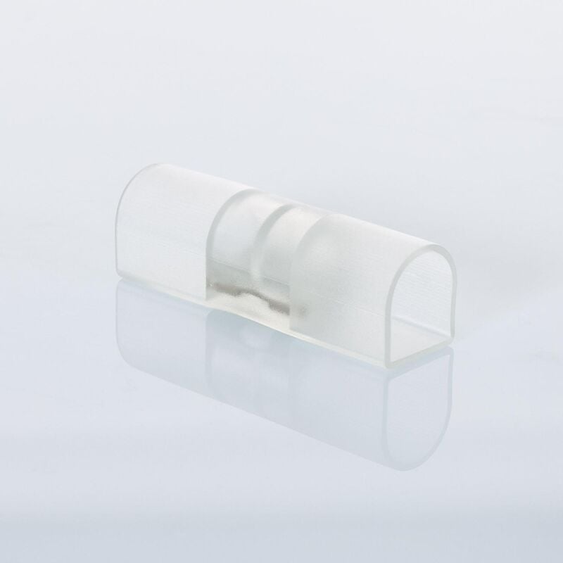 Efectoled - Verbindungen für LED-Streifen Neon 7.5W/m 220V ac 60 LED/m IP67 Halbrund 180º nach Mass Schnitt alle 100 cm Weiß