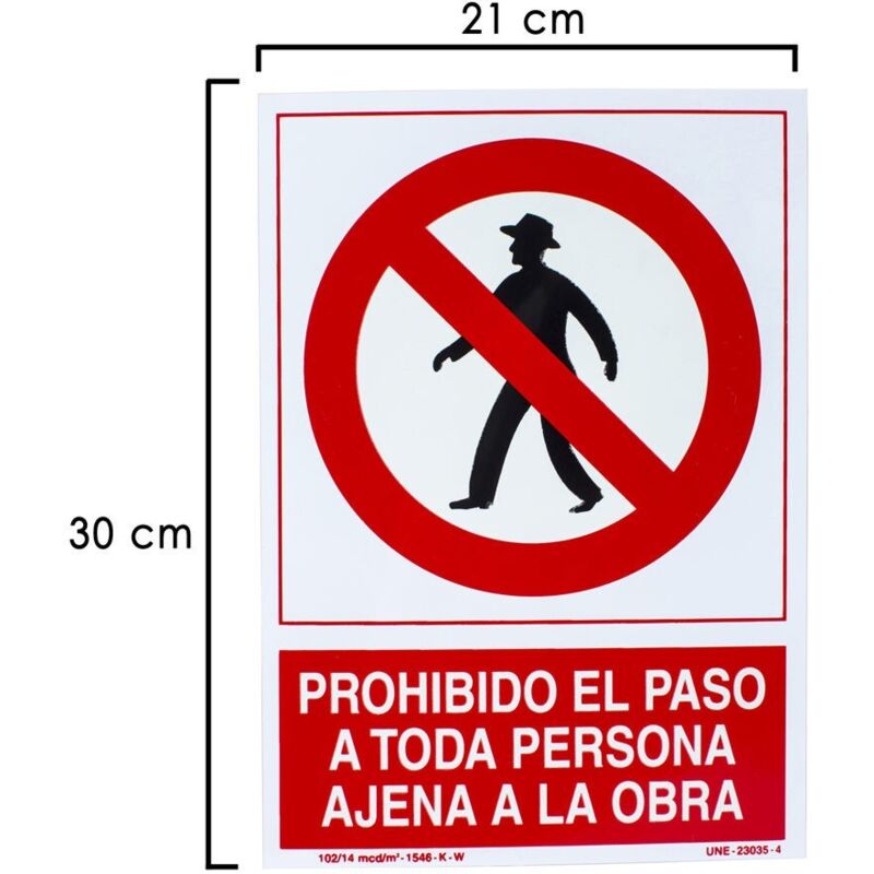 Außenstehende verbotene Plakatarbeit 30x21 cm.