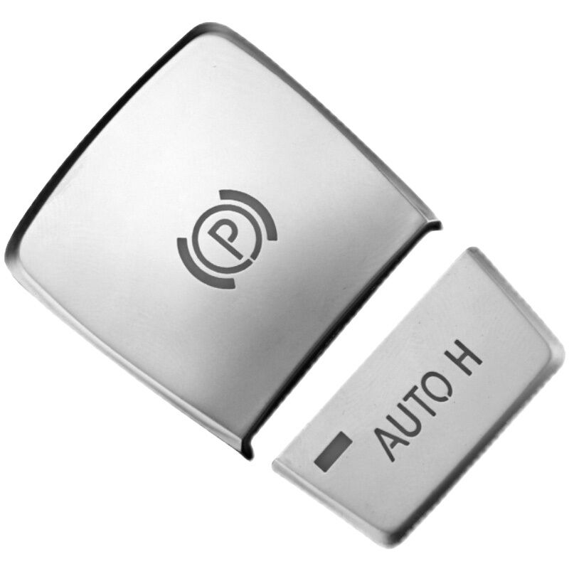 Verchromte Schalter Taste Abdeckung Aufkleber Parkplatz Bremse Handbremse Für-BMW X5 X6 2008-2013