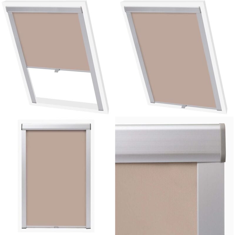 Vidaxl - Verdunkelungsrollo Beige 104 - Dachfensterrollo - Velux Rollo - Verdunklungsrollo - Rollos Für Dachfenster - Wohnzimmer Rollo - Home & Living