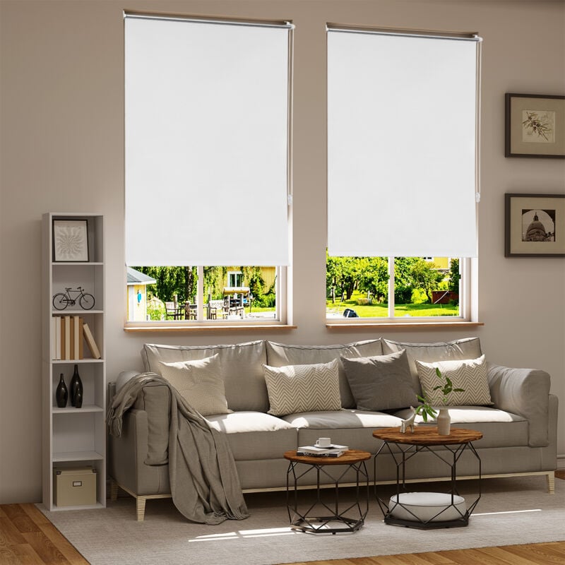 Woltu - Verdunklungsrollo ohne Bohren Klemmfix, Thermorollo Fensterrollo Blickdicht easyfix Verdunkelung Rollos, Sichtschutz und Sonnenchutz für