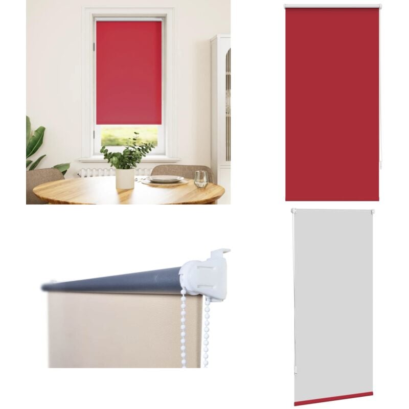 Vidaxl - Verdunklungsrollo Verdunkelungsrollo Rollo 60x120 Rot - Fensterrollo - Verdunkelungsrollo - Rollo - Wohnzimmerdeko - Schlafzimmerdeko - Home