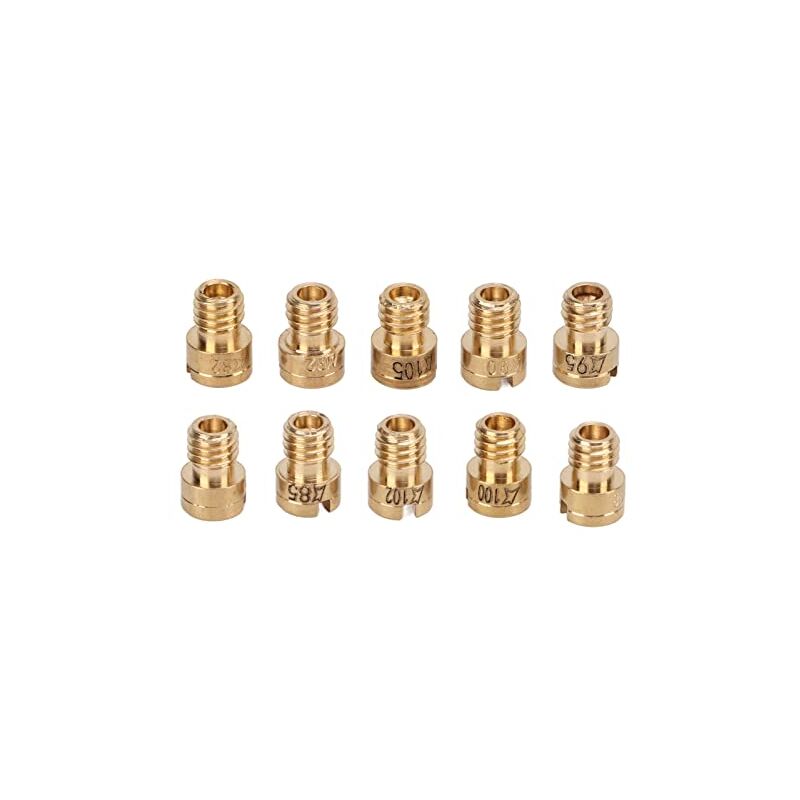 Vergaser Hauptdüsen, 10 Stück Vergaser Hauptdüsen Metall Vergaser Hauptdüse 82-105 für GY6 50cc 139QMB Roller Moped