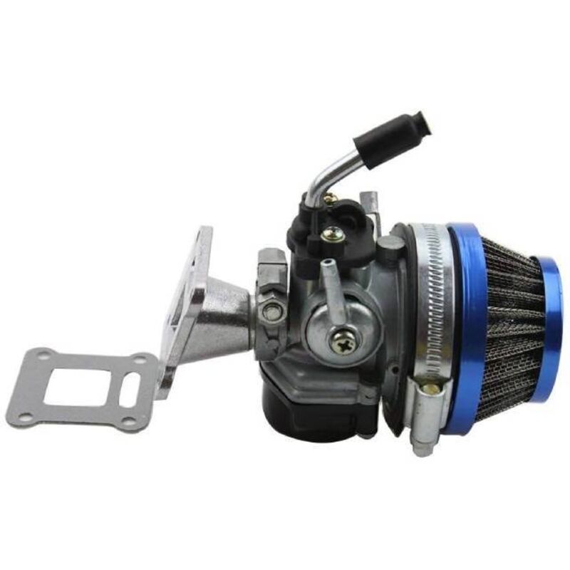 Vergaser passt für 49cc 47cc 43cc 2-Takt-Mini-Motorradmotoren, Vergaser mit Luftfilter ist geeignet für Mini-Pocketbikes, Karts, Quads,