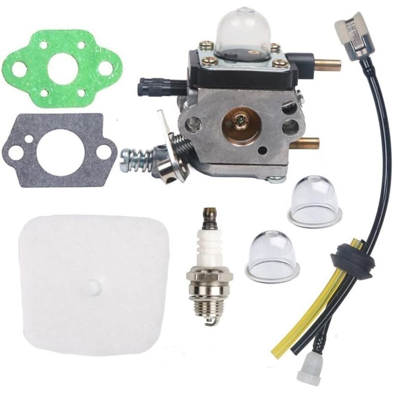 Vergaser-Reparatursatz C1U-K54A mit Luftfilter und Zündkerze - Für Mantis 7222 7222E 7222M 7225 7230 7234 7240 7920 7924 2-Takt-Motorhacke/Grubber