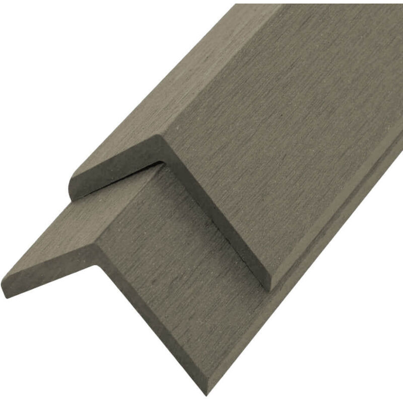 Wpc Abschlussleiste finea - 110 x 4,5 cm 10er Set - Antik WPC-Abschlussleiste Abschlussleiste wpc WPC-Terrassendielen - Home Deluxe