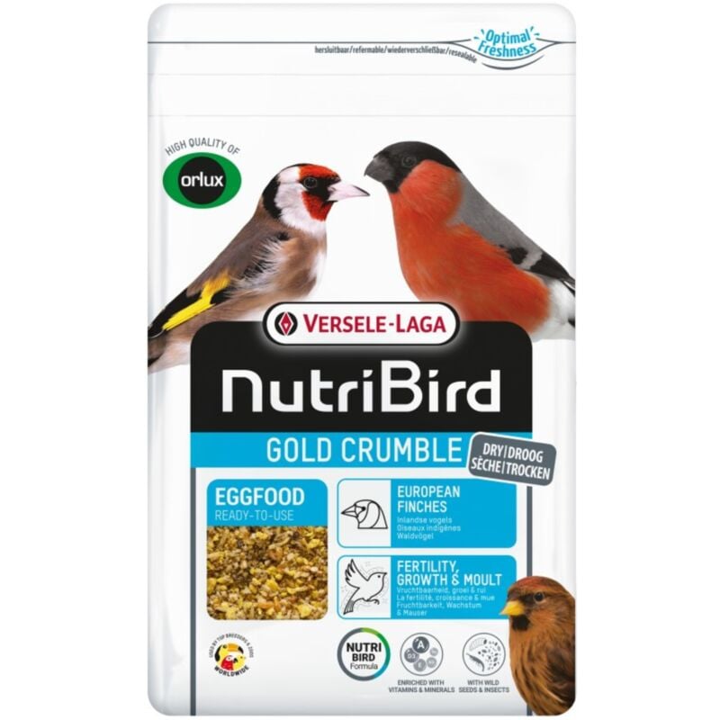 Versele Laga NutriBird Gold Crumble Europäische Finken 800 g - Trockenfutter für europäische Finken