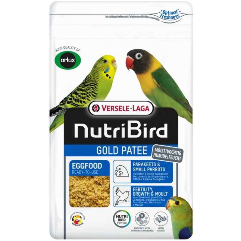 Versele Laga NutriBird Gold Patee Sittiche & kleine Papageien 1kg - Eierfutter für kleine Papageien