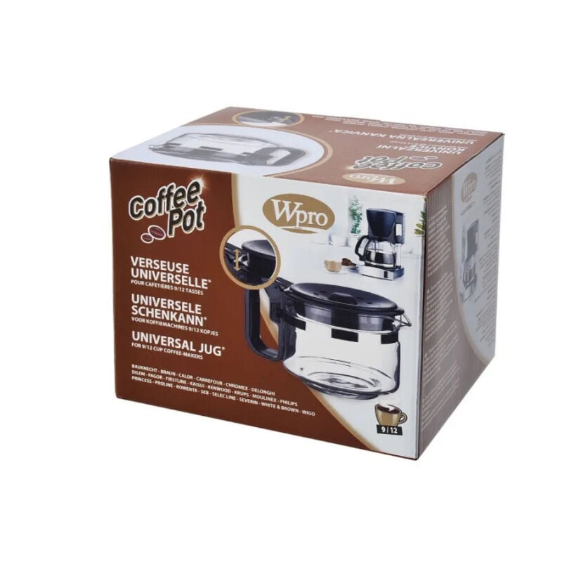 Wpro - Universalkanne für Kaffeemaschinen mit 9 bis 12 Tassen.