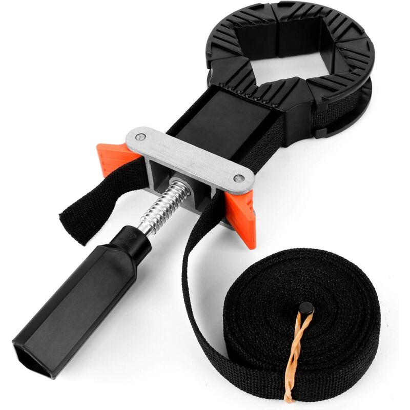 Verstellbare Eckklemme, 4-Backen-Multifunktions-Eckklemme, Gurtklemme, Gurtpresse für Bilderrahmen und Holzschubladen