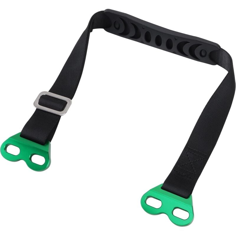 Verstellbarer Rettungsgurt, Front Pull Sling Belt Sicherheitszubehör, universeller Ersatz für Dirtbikes, Motocross, Suzuki, Kawasaki, Grün