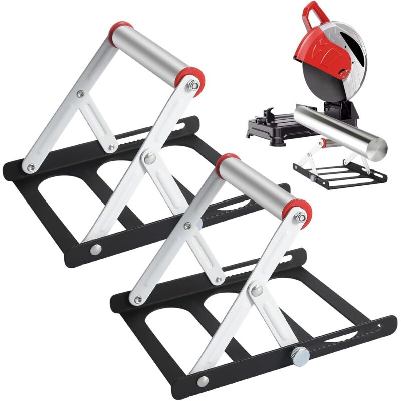 Verstellbarer Stützrahmen Für Schneidemaschinen, 2 Stück Faltbare Einstellbare Schneidemaschine Stützgestell, Saw Cutting Machine Support Frame für