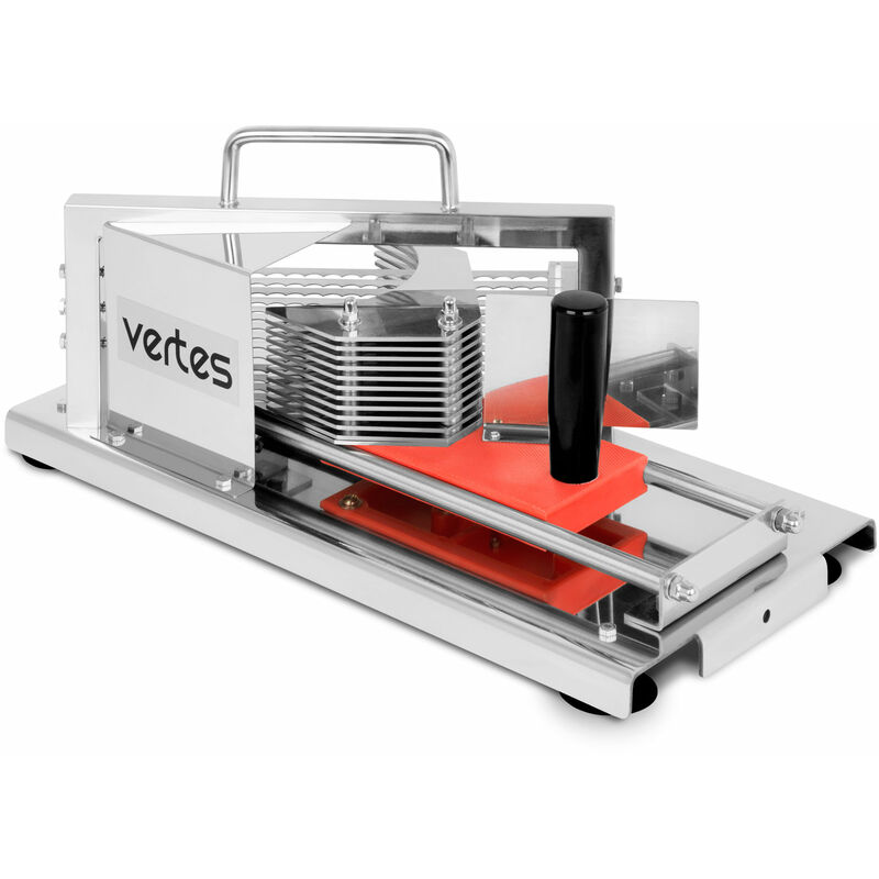 Tomatenschneider Gastro aus Edelstahl für 5,5mm breite Scheiben, Professioneller Scheibenschneider, Mozzarellaschneider für die Gastronomie,