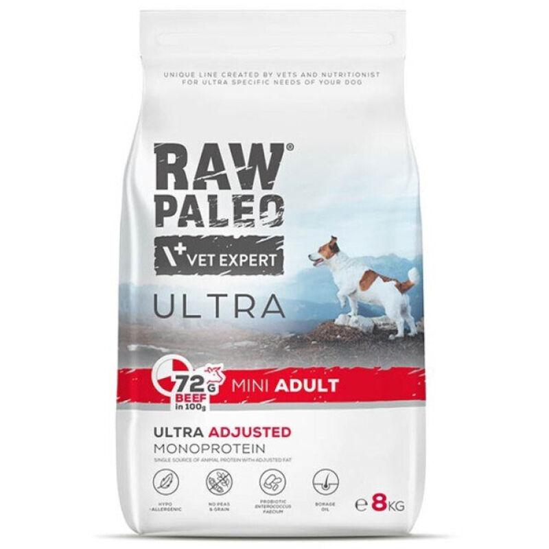 VetExpert Raw Paleo Ultra Beef Mini Adult 8kg