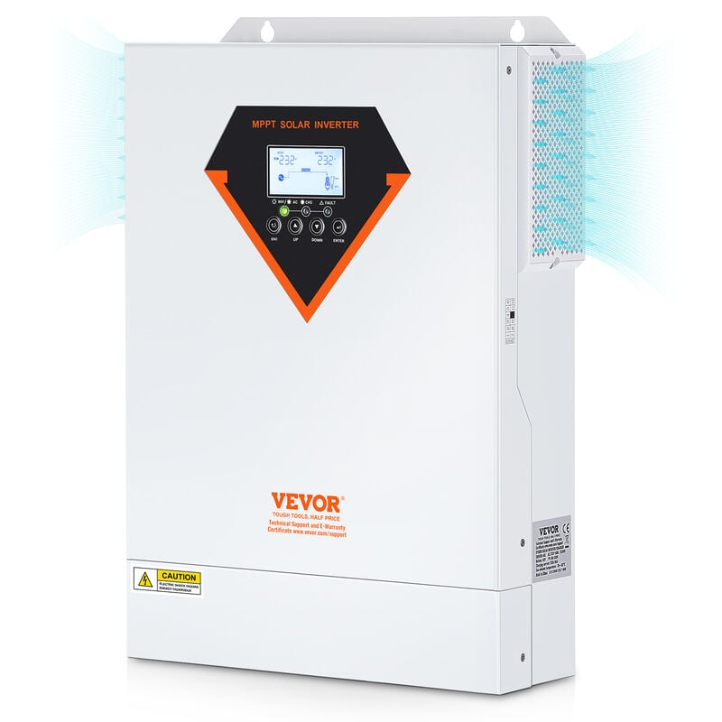 Mophorn - vevor 2-in-1-Hybrid-Solar-Wechselrichter 5500W Solar Inverter 11000VA Reiner Sinus mppt LCD-Display 3 Lademodi (Solarladung, Netzladung,