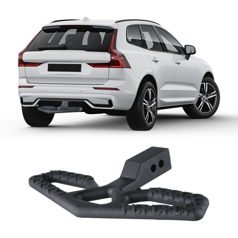 Anhängerkupplungsstufe für 50,8 mm Empfänger, Anhängerkupplung aus Stahl mit 158,7 kg Tragkraft, Heckstoßstangenschutz mit Stiftverriegelung und